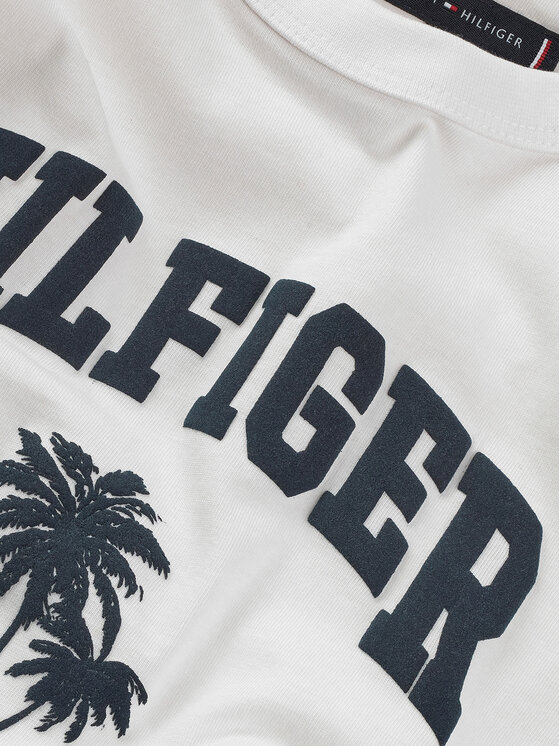 Tommy Hilfiger Tommy Hilfiger Camiseta Palm Print KB0KB09649 D Blanco Regular Fit