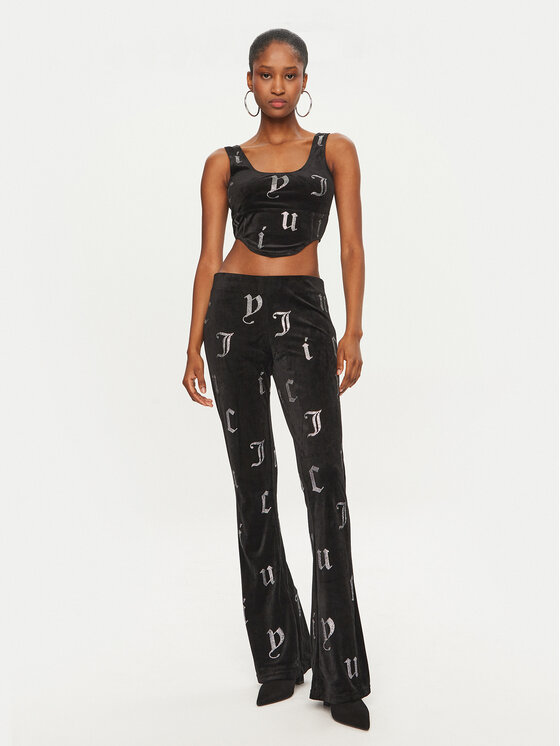 Juicy Couture Juicy Couture Top Cait JCMCS224252 Nero Slim Fit