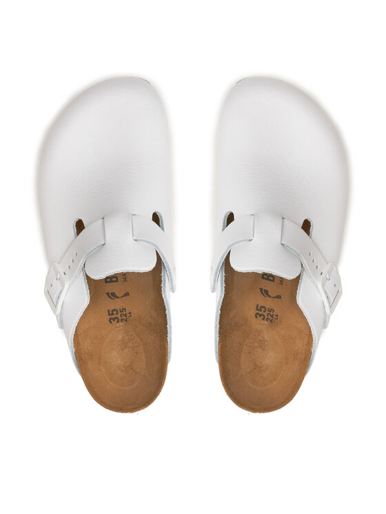 Birkenstock Natikači Birkenstock Boston Pro Le 1026214 Bela