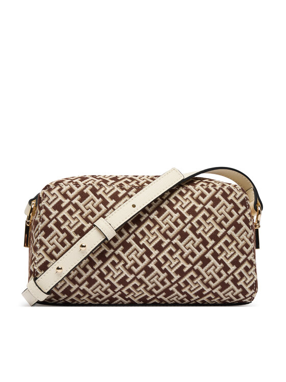 Tommy Hilfiger Bolso Tommy Hilfiger Th Grace Camera Bag Jacquard AW0AW18864 Marrón