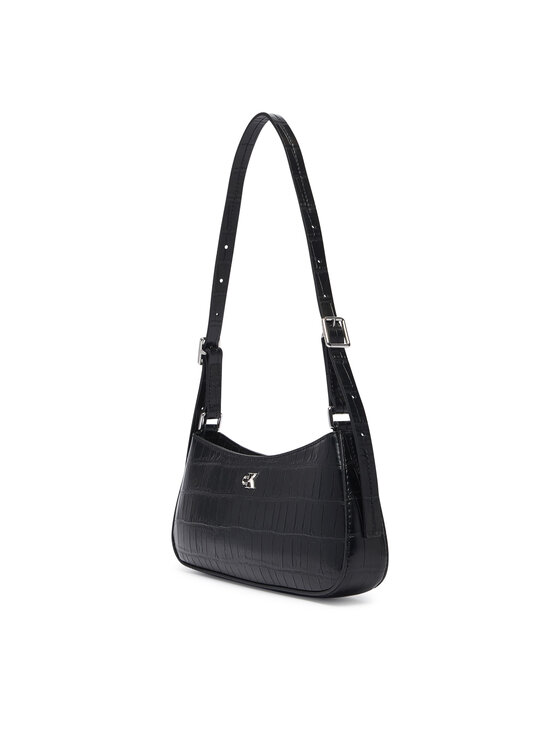 Calvin Klein Kabelka Calvin Klein Ck Croc Small Shoulder Bag LV04F3906G Černá
