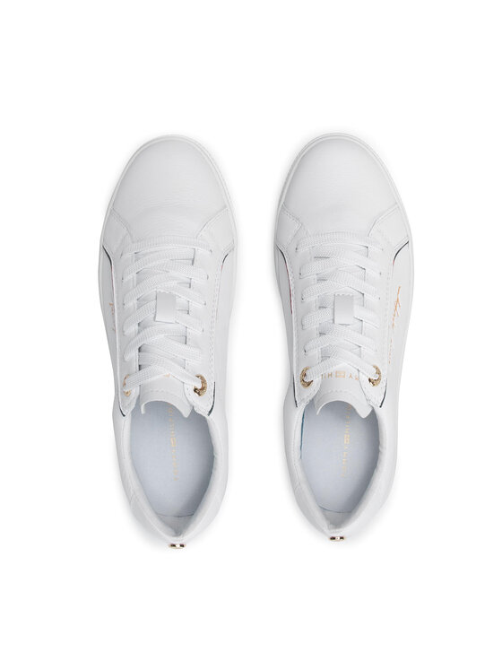 Tommy Hilfiger Sneakersy Tommy Hilfiger Signature Sneaker FW0FW05910 Bílá