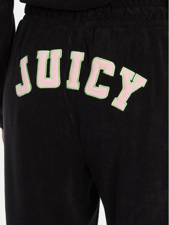 Juicy Couture Juicy Couture Donji dio trenerke Regan JCWBJ125335 Crna Wide Leg