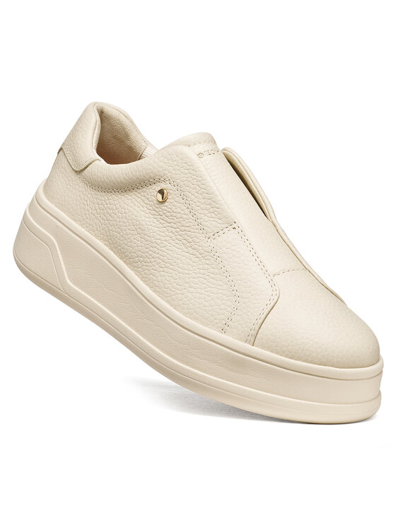 Geox Sneakersy Geox D Spherica Ecub-2 D65WVE 46 C1122 Kremowy