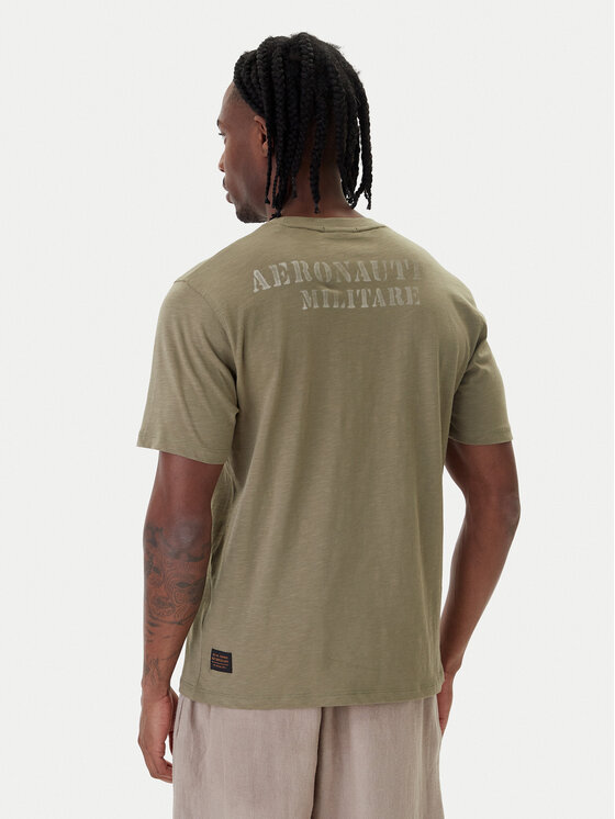 Aeronautica Militare Aeronautica Militare Camiseta 261TS2543UJ00686 Verde Regular Fit