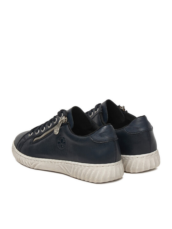 Rieker Sneakersy Rieker N0900-14 Tmavomodrá