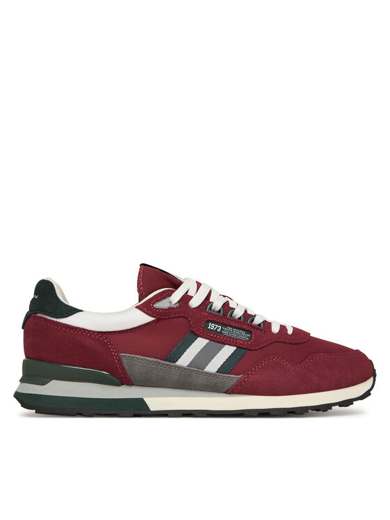 Pepe Jeans Sneakersy Pepe Jeans Kingston College M PMS400010 Bordowy