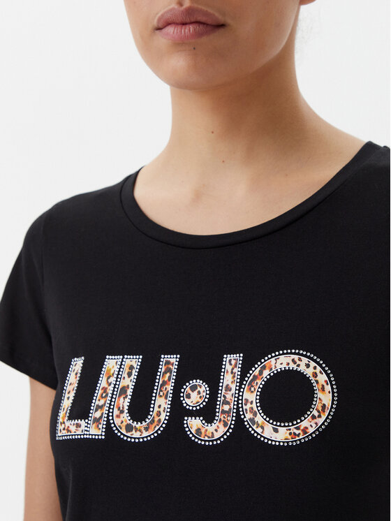 Liu Jo Beachwear Liu Jo Beachwear Marškinėliai VA5154 JS003 Juoda Regular Fit
