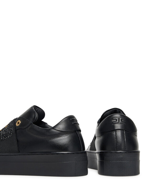 Elisabetta Franchi Снікерcи Elisabetta Franchi Low Cut Velcro F4A9-E0355-1251 S Чорний