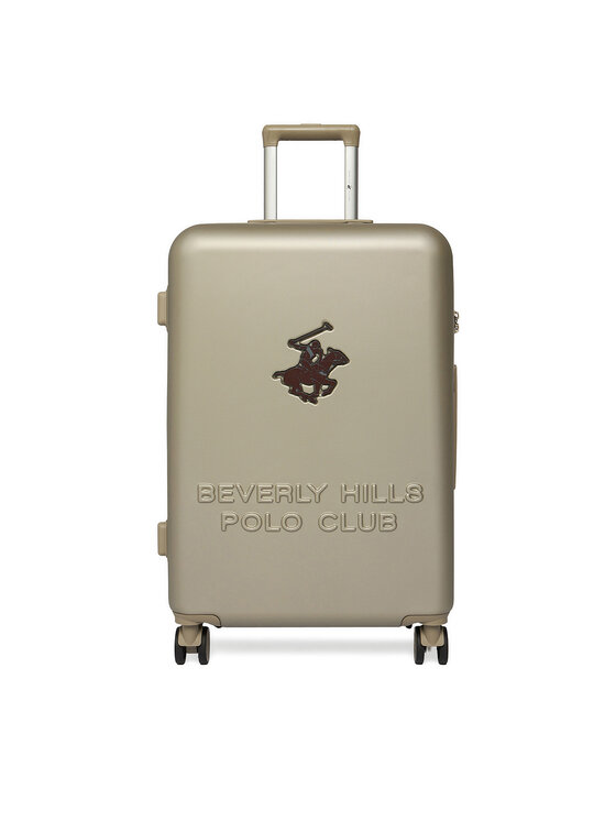Beverly Hills Polo Club Walizka średnia Beverly Hills Polo Club CEO-BHPC-M-003-08-BEIGE Beżowy