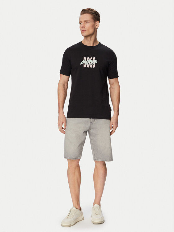 BOSS BOSS Camiseta Bass 50561850 Negro Regular Fit