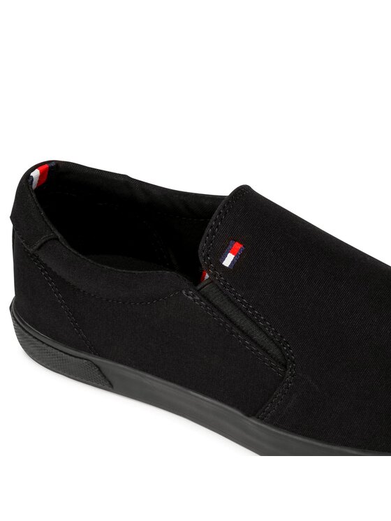 Tommy Hilfiger Tenisky Tommy Hilfiger Iconic Slip On FM0FM00597 Černá