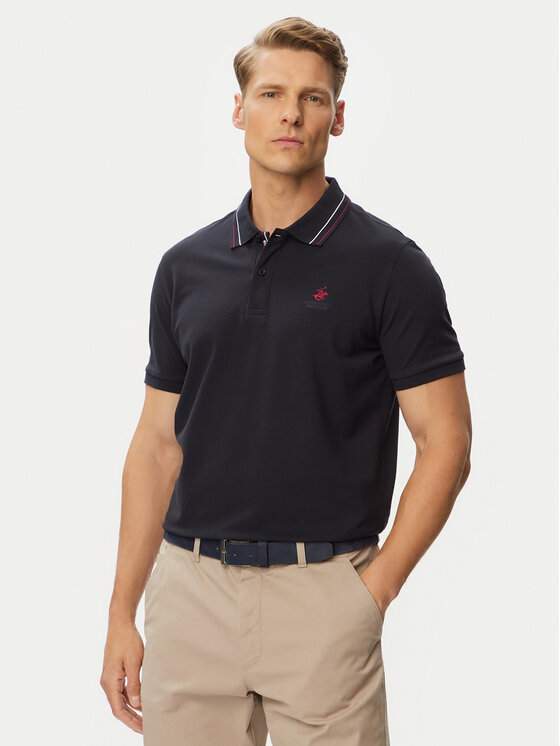 Beverly Hills Polo Club Beverly Hills Polo Club Поло P-SS26M-P450111 Cиній Regular Fit