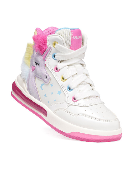 Geox Sneakersy Geox J Sketlite Girl J66NWA 0NFKN C0653 D Biały
