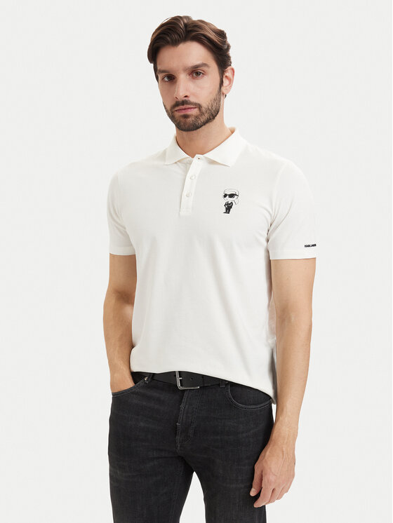 KARL LAGERFELD KARL LAGERFELD Polo 745024 563221 Blanco Regular Fit