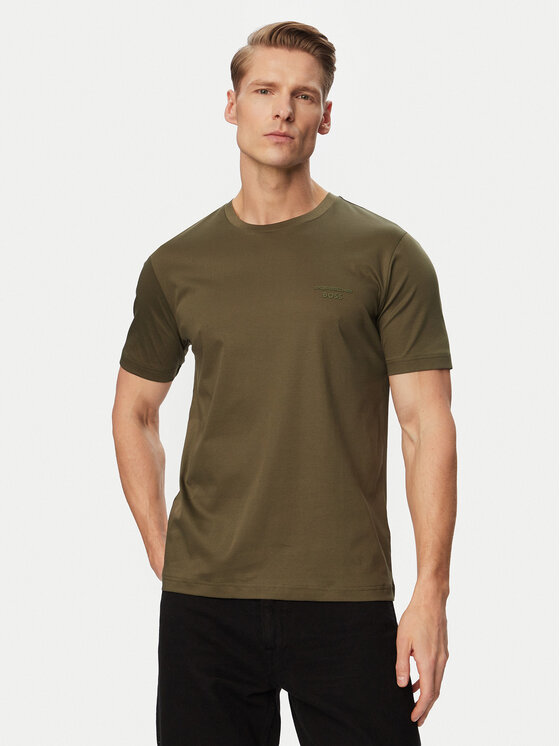 BOSS BOSS Camiseta TS_PS Spirit 70 50562696 Caqui Regular Fit