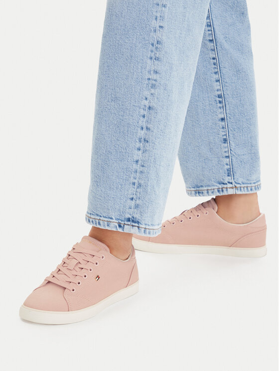 Tommy Hilfiger Teniszcipő Tommy Hilfiger Th Low Profile Vulc Canvas FW0FW09102 Rózsaszín