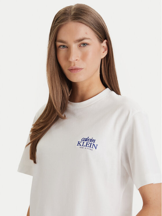 Calvin Klein Jeans Calvin Klein Jeans Camiseta LV047F801G Blanco Boxy Fit