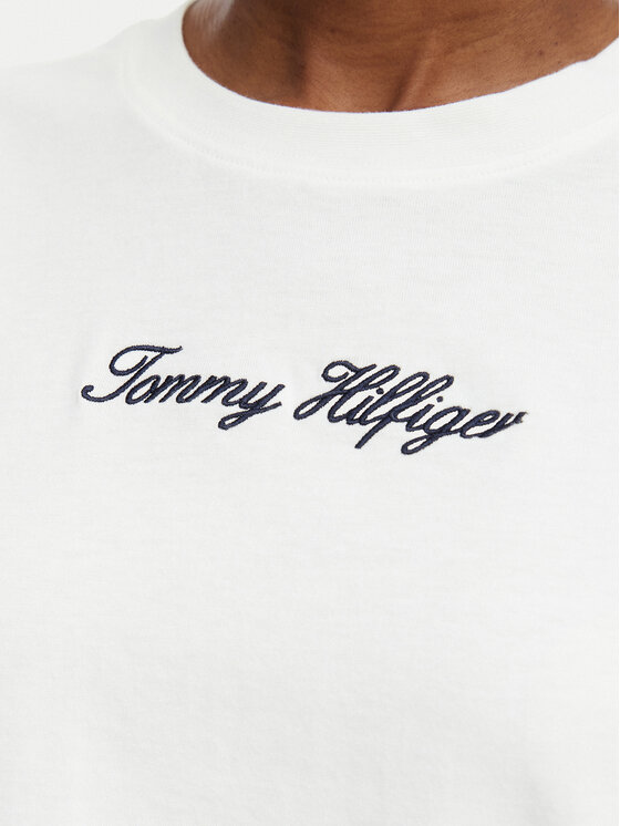 Tommy Hilfiger Tommy Hilfiger Camiseta Classic WW0WW50948 Blanco Relaxed Fit