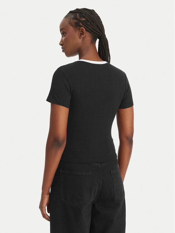 Guess Jeans Guess Jeans Camiseta W6GPA9 KF641 Negro Slim Fit