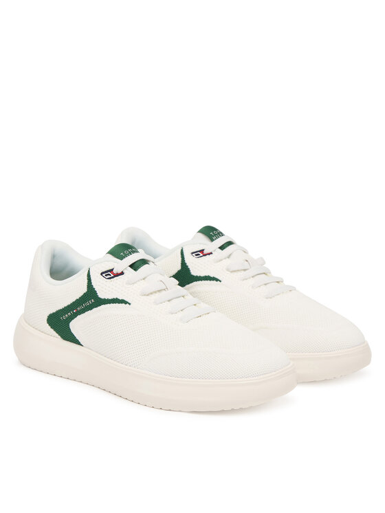 Tommy Hilfiger Laisvalaikio batai Tommy Hilfiger Th Modern Lightcup Knit FM0FM05886 Balta