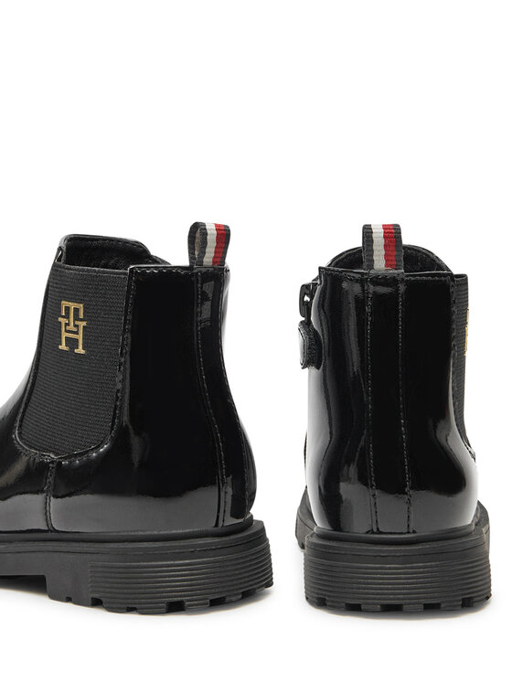 Tommy Hilfiger Боти Tommy Hilfiger Chelsea Boot T1A5-33563-0343 M Черен