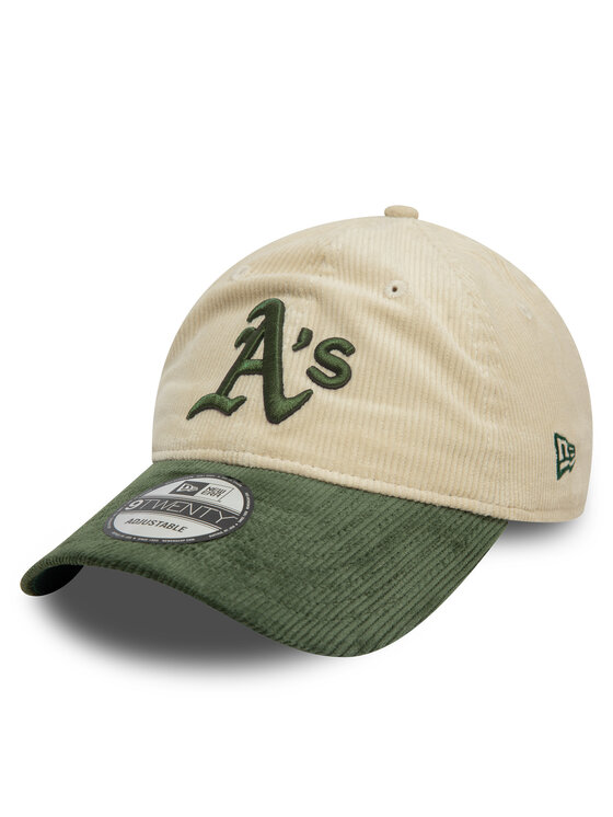 New Era Czapka z daszkiem New Era Oakland Athletics Block Cord 9Twenty 60595245 Kremowy