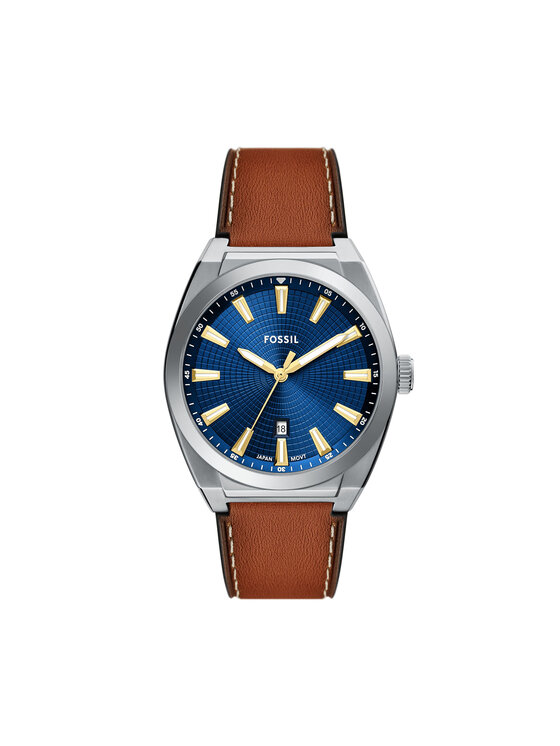 Fossil Годинник Fossil Everett FS6115 Коричневий