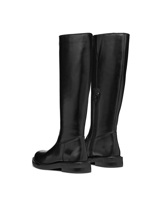 Geox Kozačky ve vojenském stylu Geox D Serilda D46WYA 00043 C9999 Černá