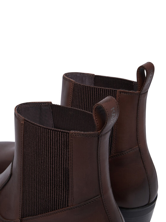 KARL LAGERFELD Botki KARL LAGERFELD Dallas KL12646 Brązowy ciemny