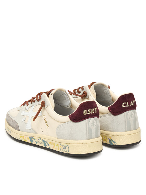 Premiata Sneakers Premiata BSKT CLAY VAR 7616 Alb