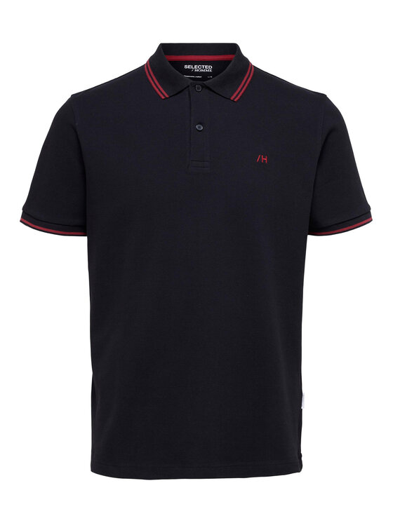Selected Homme Selected Homme Polo 16087840 Μαύρο Regular Fit