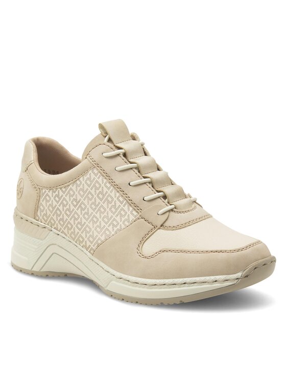 Rieker Sneakersy Rieker N4368-62 Beżowy