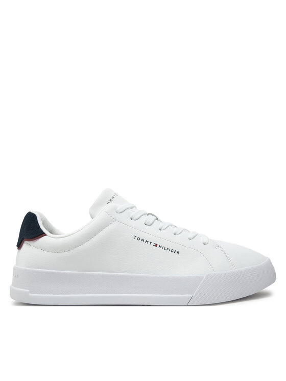 Tommy Hilfiger Laisvalaikio batai Tommy Hilfiger Th Court Lth Detail Ess FM0FM05367 Balta