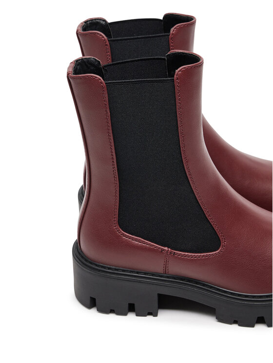 ONLY Shoes Kotníková obuv s elastickým prvkem ONLY Shoes Onlbetty-1 15272047 Bordó