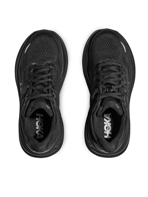 Hoka Взуття для бігу Hoka Bondi 9 Wide Чорний
