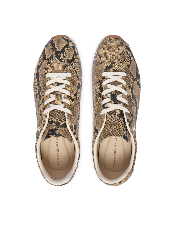 Tommy Hilfiger Sportcipők Tommy Hilfiger Bella Sneaker Snake FW0FW09415 Barna