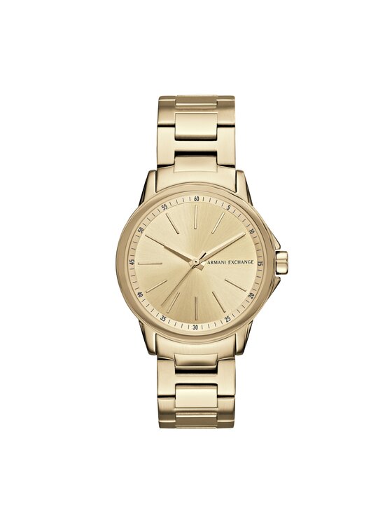 Armani Exchange Laikrodis Armani Exchange Exchange Dress AX4346 Auksinė