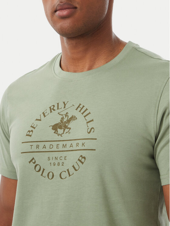 Beverly Hills Polo Club Beverly Hills Polo Club Футболка M1369 Зелений Regular Fit