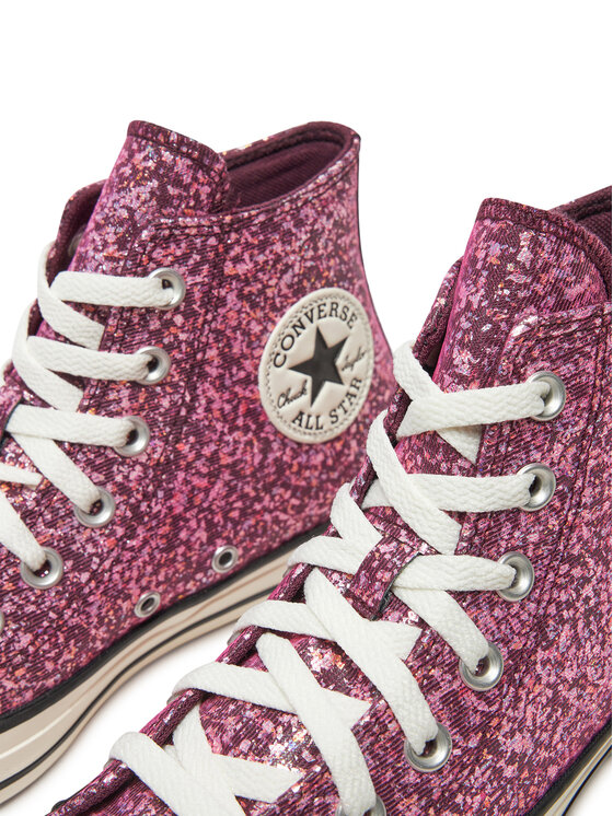 Converse Кеди Converse Chuck Taylor All Star Glitter Hi A11137C Рожевий