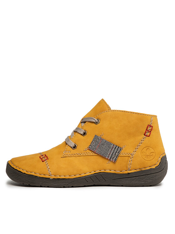 Rieker Bakancs Rieker 52543-69 Sárga
