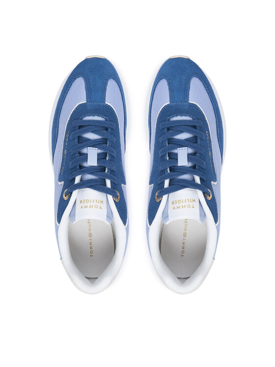 Tommy Hilfiger Sneakersy Tommy Hilfiger Th Retro Runner Mix FW0FW09410 Modrá