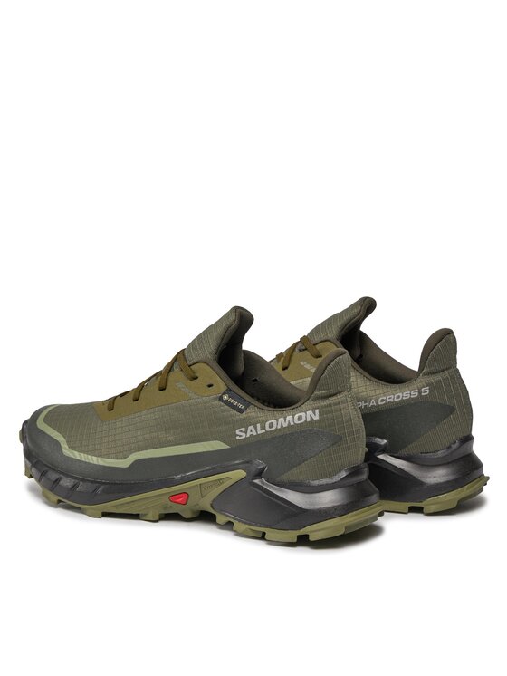 Salomon Běžecké boty Salomon Alphacross 5 Gtx GORE-TEX 473103 29 W0 Zelená