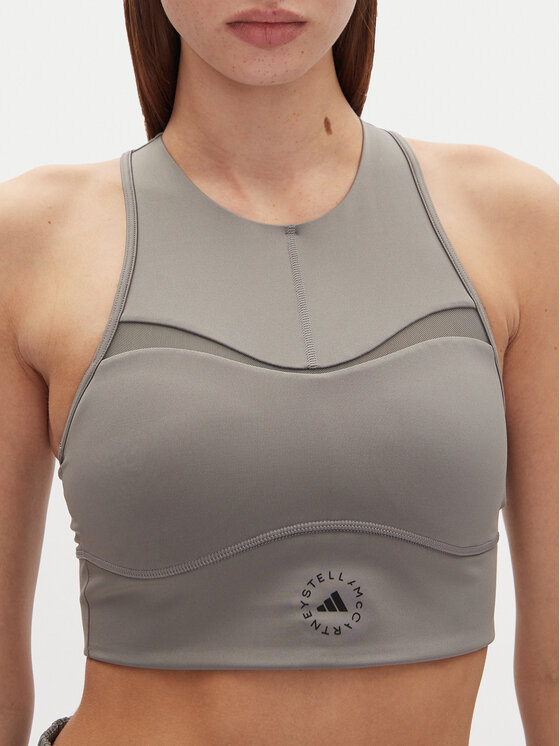 adidas by Stella McCartney adidas by Stella McCartney Топ Training JJ0120 Сірий Slim Fit