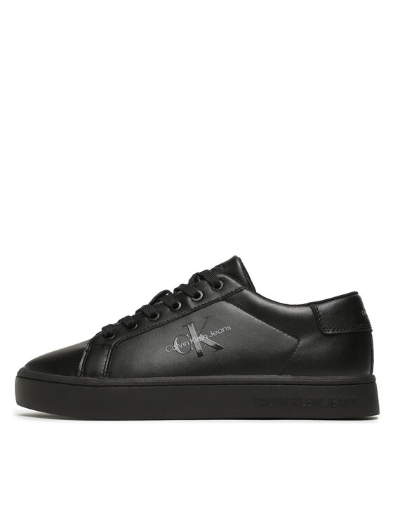 Calvin Klein Jeans Snīkeri Calvin Klein Jeans Classic Cupsole Laceup Low Lth YM0YM00491 Melns