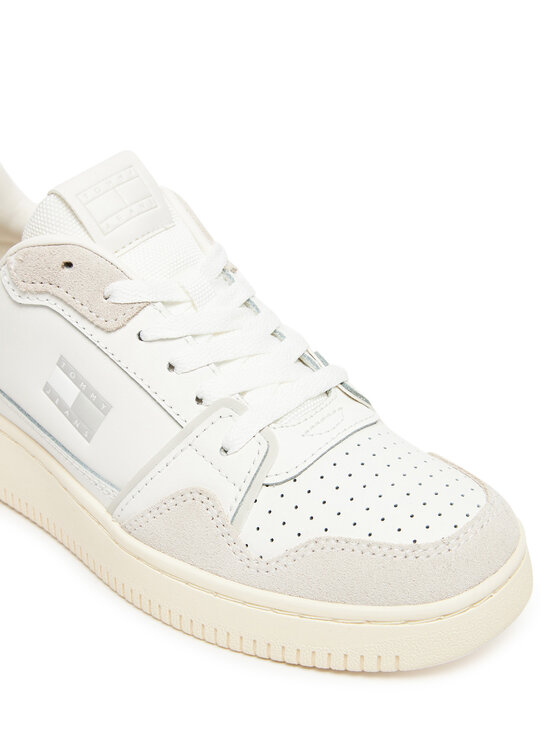 Tommy Jeans Laisvalaikio batai Tommy Jeans Tjw Retro Basket Sneaker EN0EN02818 Écru