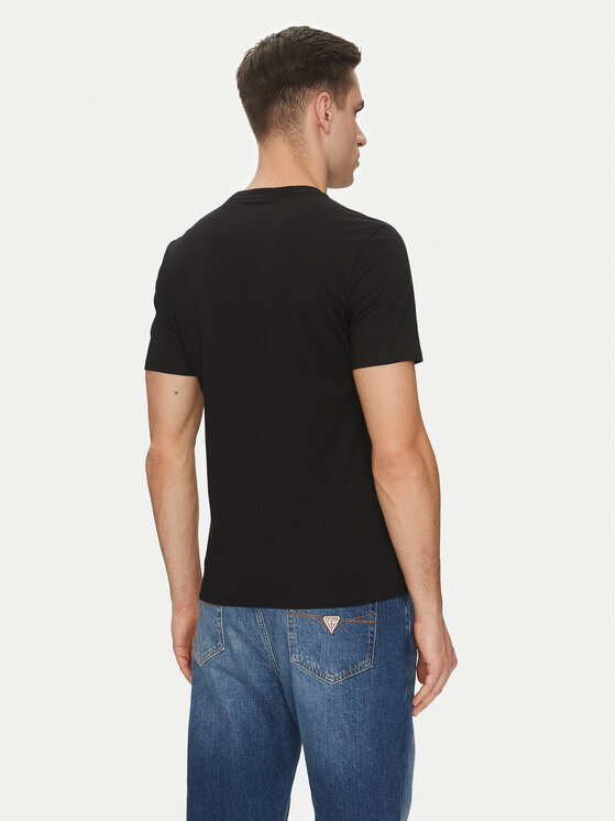Guess Jeans Guess Jeans Футболка M5GI23 K8HM0 Чорний Slim Fit