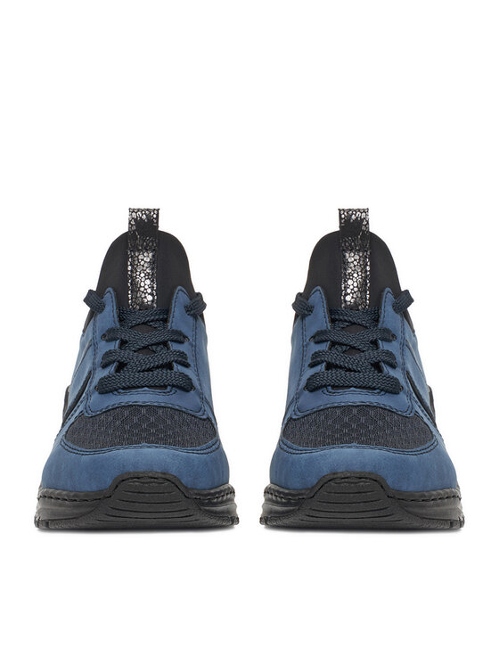 Rieker Sneakersy Rieker M4970-14 Modrá