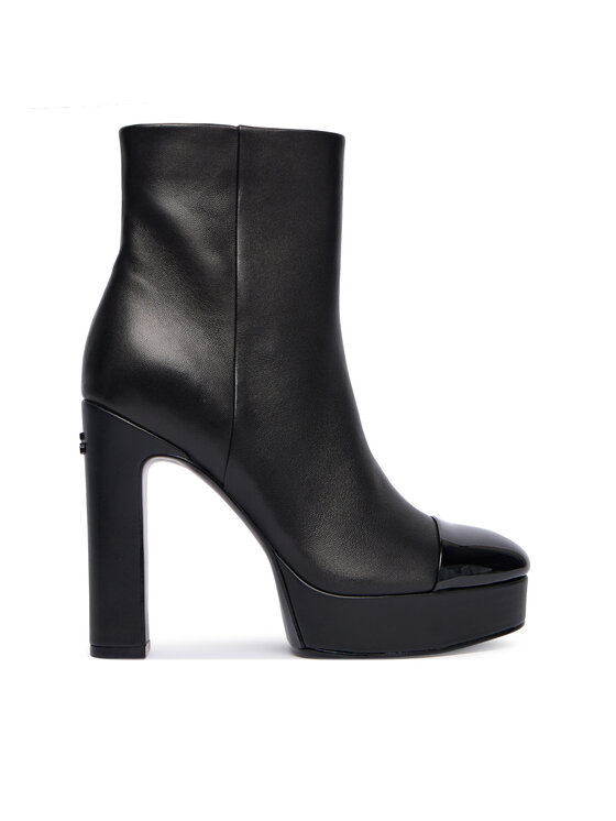 Guess Členková obuv Guess FLFRNT LEA10 Čierna