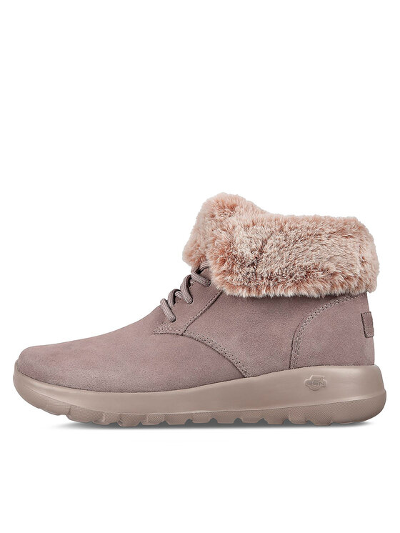 Skechers Черевики Skechers On-The-Go Joy Plush Dreams 144042/DKTP Коричневий